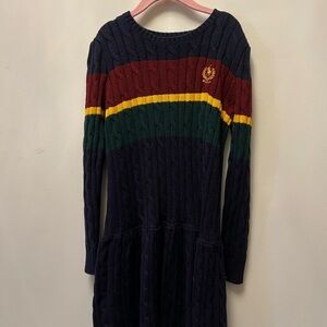 Polo by Ralph Lauren Navy Dress with Stripes